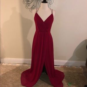 David’s Bridal floor length dress